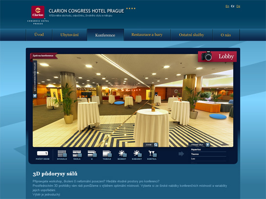 3D konferencie pre Clarion Congress Hotel Prague
